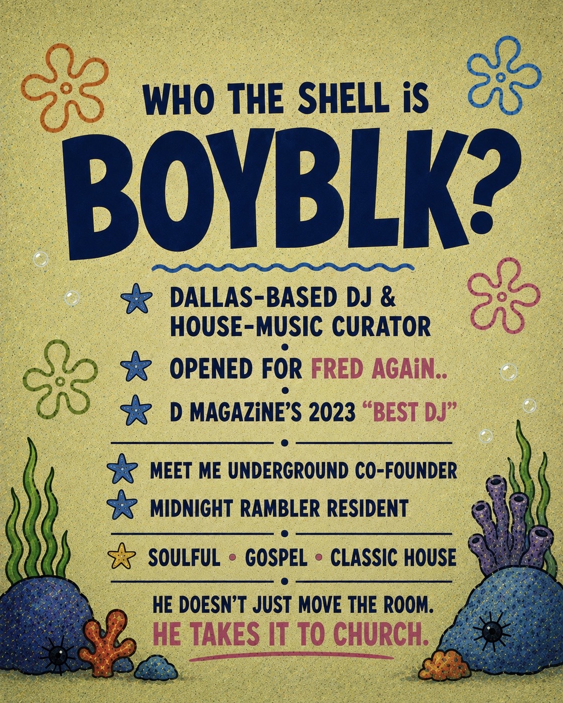 Who the shell is BOYBLK? — Dallas-based DJ and house-music curator