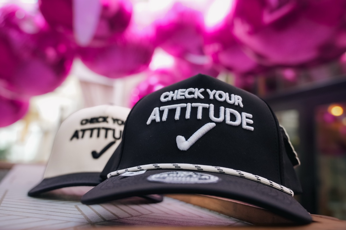 Black — CHECK YOUR ATTITUDE™ Hat