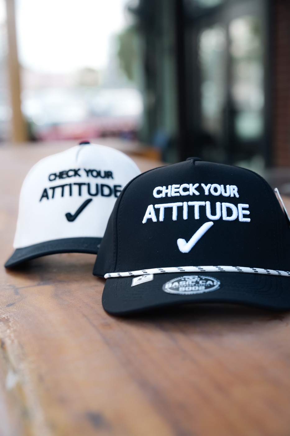 Ivory / Black — CHECK YOUR ATTITUDE™ Hat
