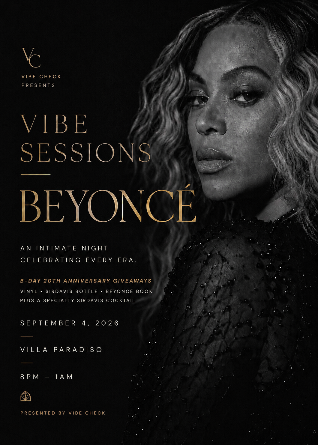 Vibe Sessions: Beyoncé — September 4, 2026 (past edition)